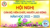 HÔI NGHỊ CÁN BỘ, VIÊN CHỨC, NGƯỜI LAO ĐỘNG NĂM HỌC 2022-2023 - TRƯỜNG TIỂU HỌC TT KIM BÀI