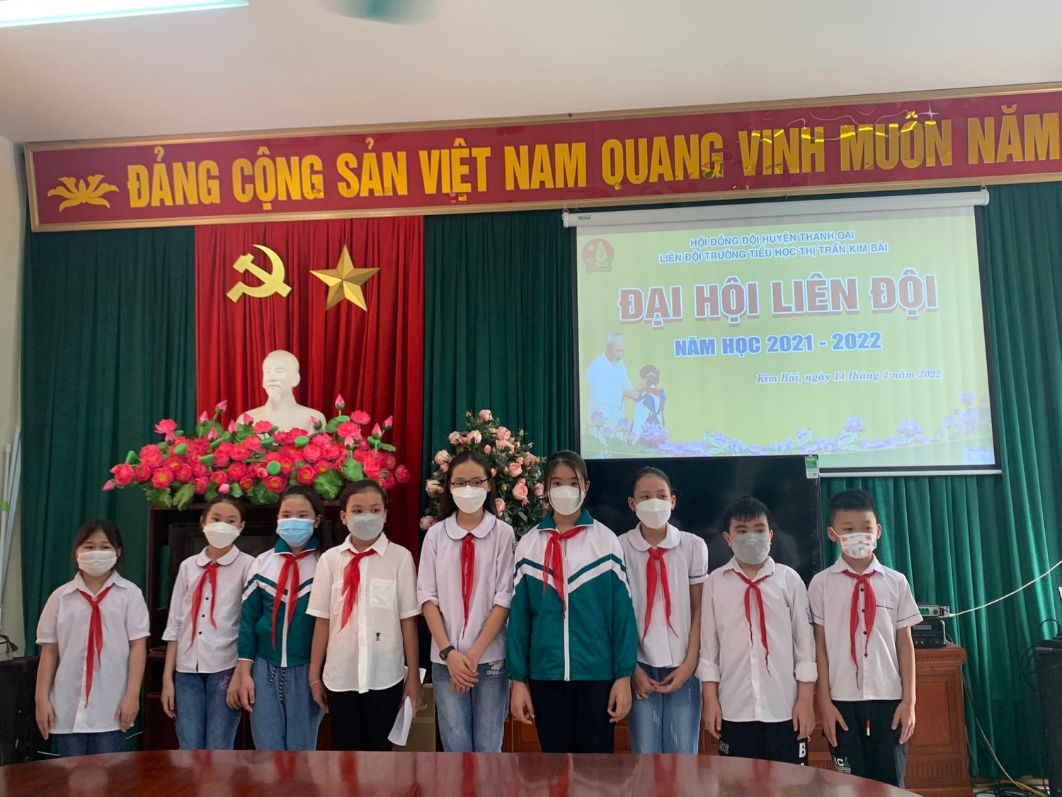 ĐẠI HỘI LIÊN ĐỘI NĂM HỌC 2021-2022 CỦA TRƯỜNG TIỂU HỌC THỊ TRẤN KIM BÀI THÀNH CÔNG TỐT ĐẸP