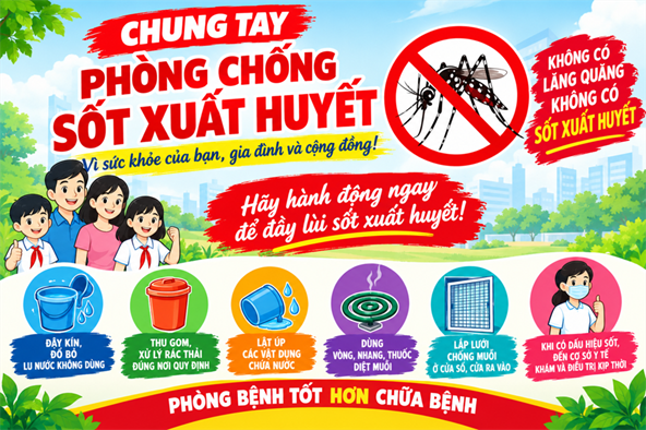 BÀI TUYÊN TRUYỀN PHÒNG CHỐNG BỆNH SỐT XUẤT HUYẾT
